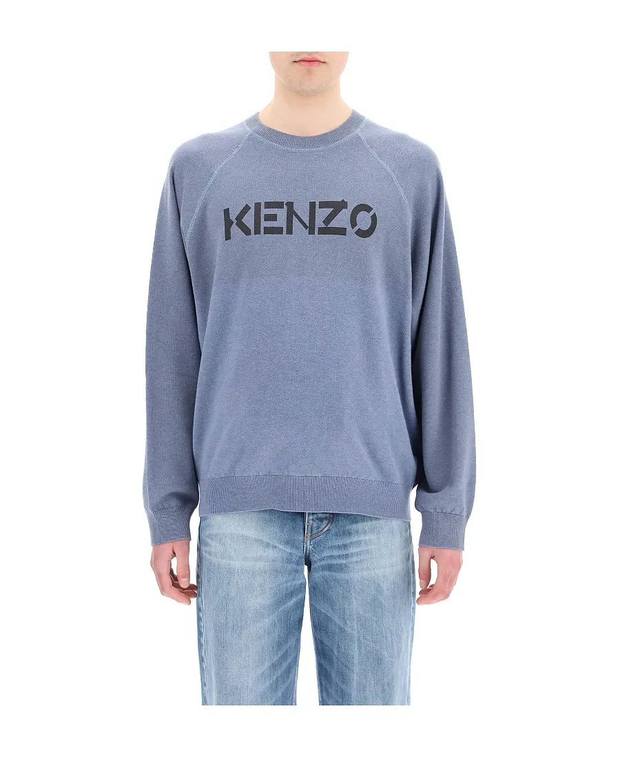 Two-Tone Logo-Print Sweatshirt