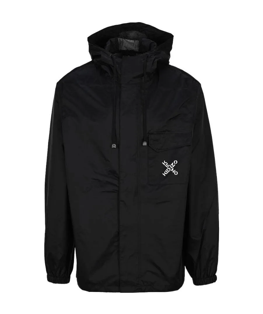 X Logo Hooded Rain Jacket