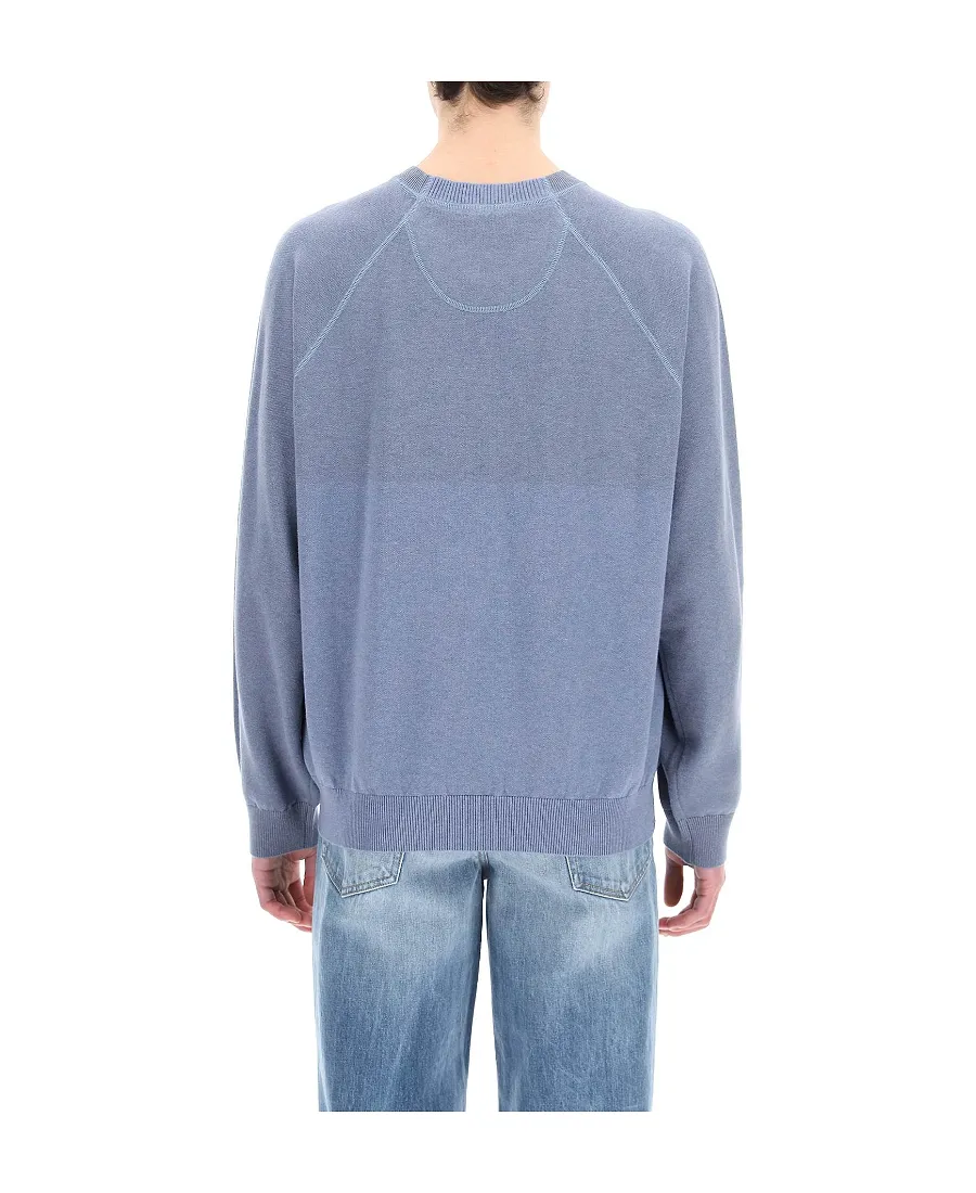 Two-Tone Logo-Print Sweatshirt