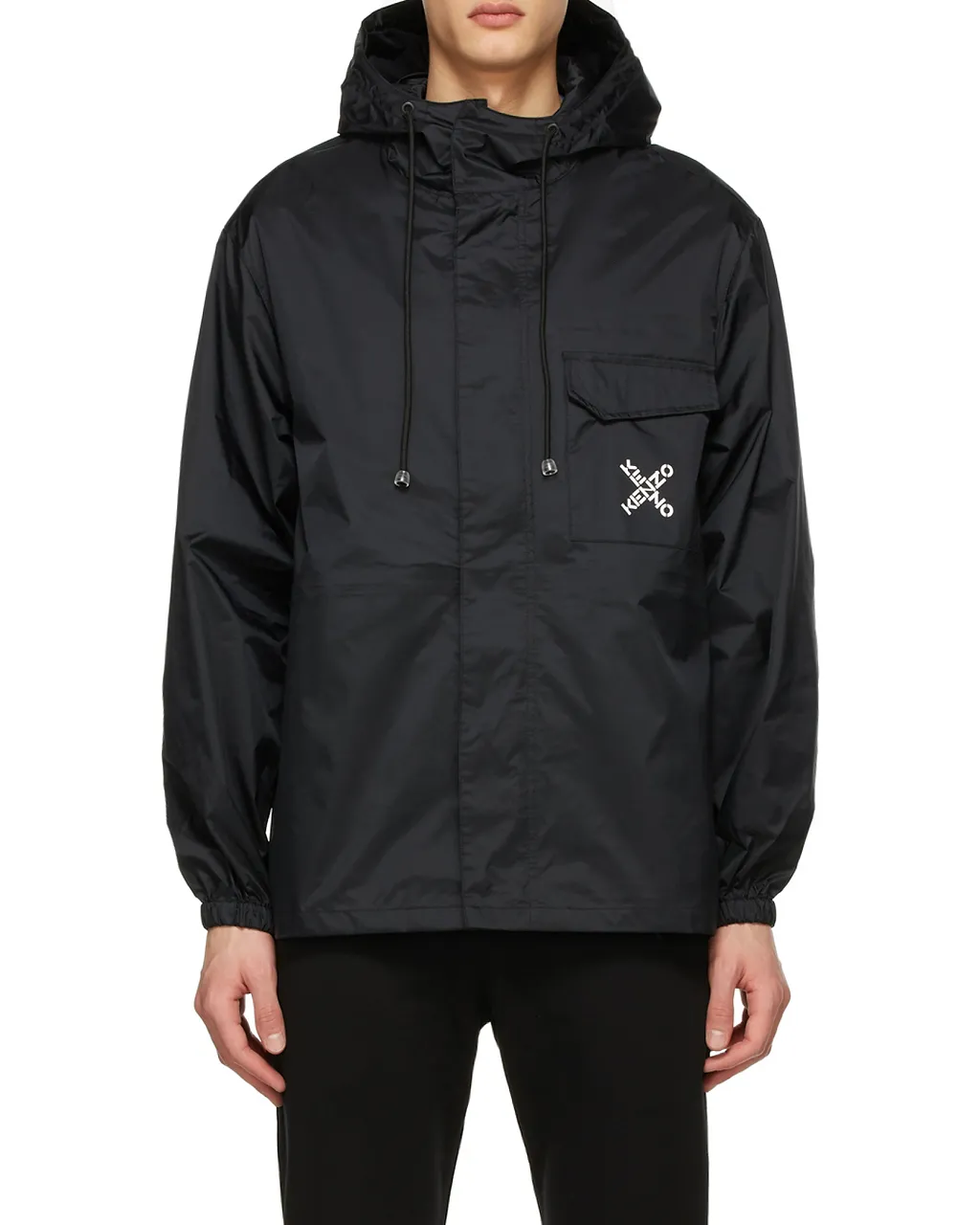 X Logo Hooded Rain Jacket
