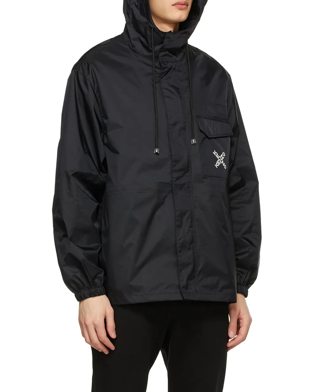 X Logo Hooded Rain Jacket