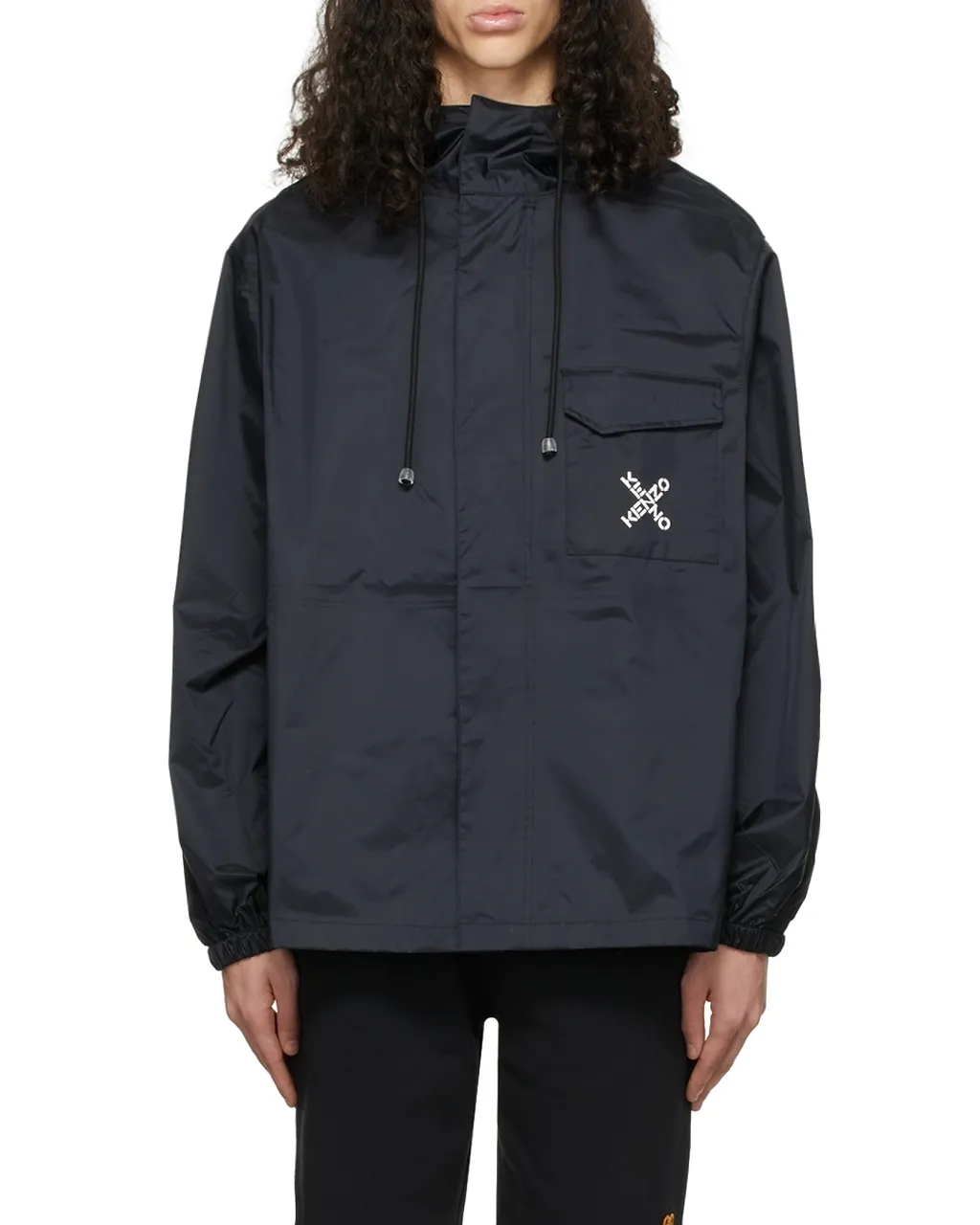 X Logo Hooded Rain Jacket