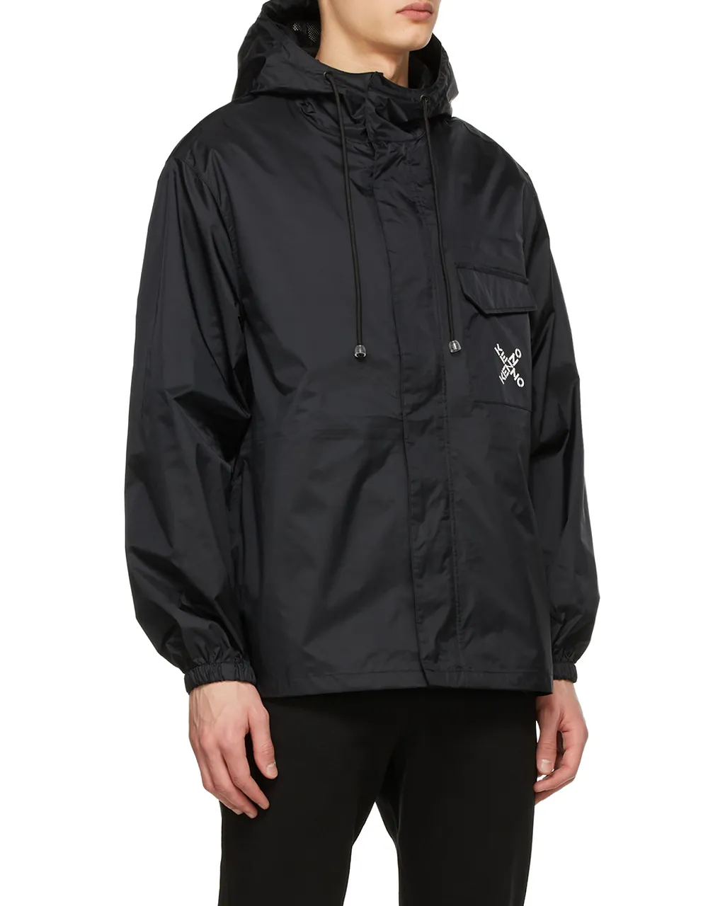 X Logo Hooded Rain Jacket