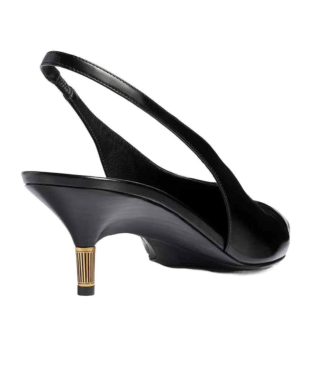 Khaite Bella Low Slingback Pumps