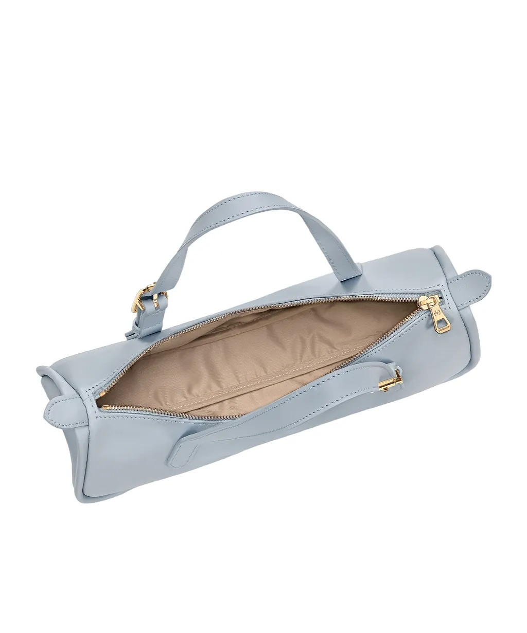 Longchamp Looong Logo Debossed Zip-Up Shoulder Bag