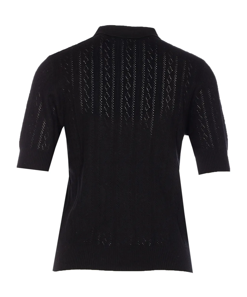Lisa Yang Cristine Pointelle Knit Sweater
