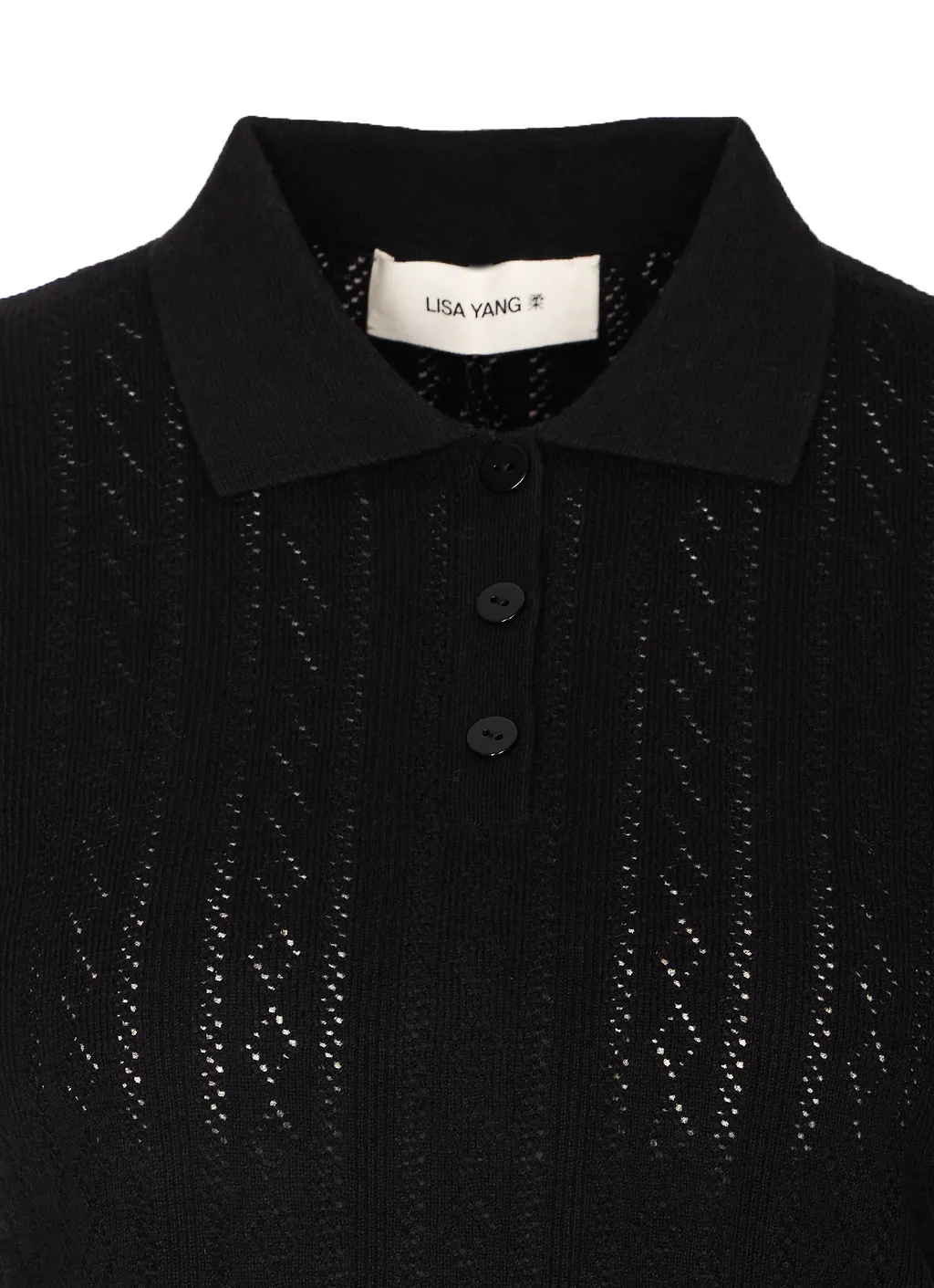 Lisa Yang Cristine Pointelle Knit Sweater