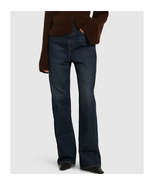 High-Rise Straight Jeans
