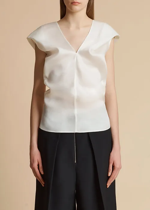 Khaite Ami V-Neck Top