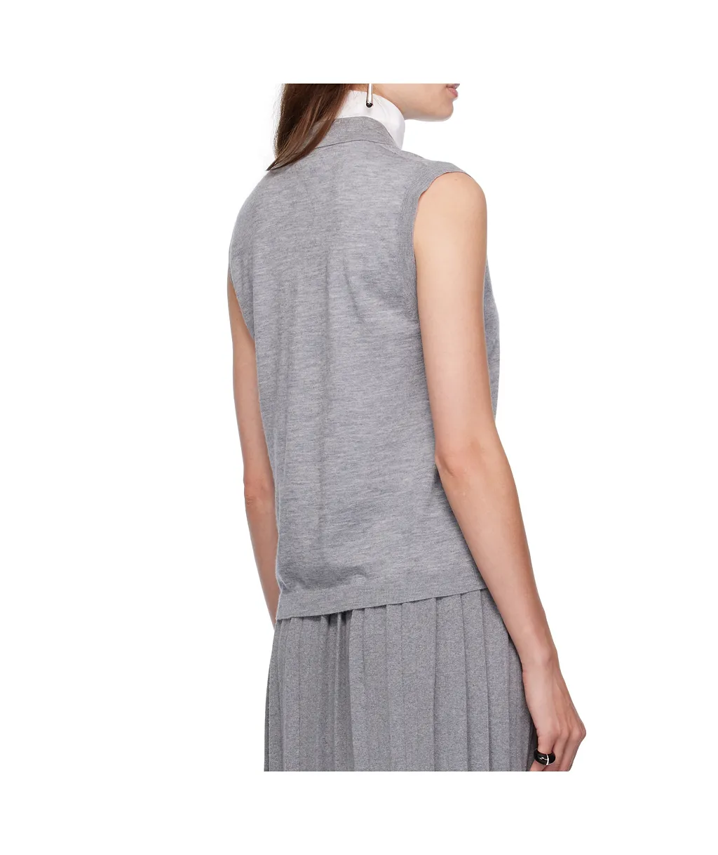Lise Sleeveless Polo Top