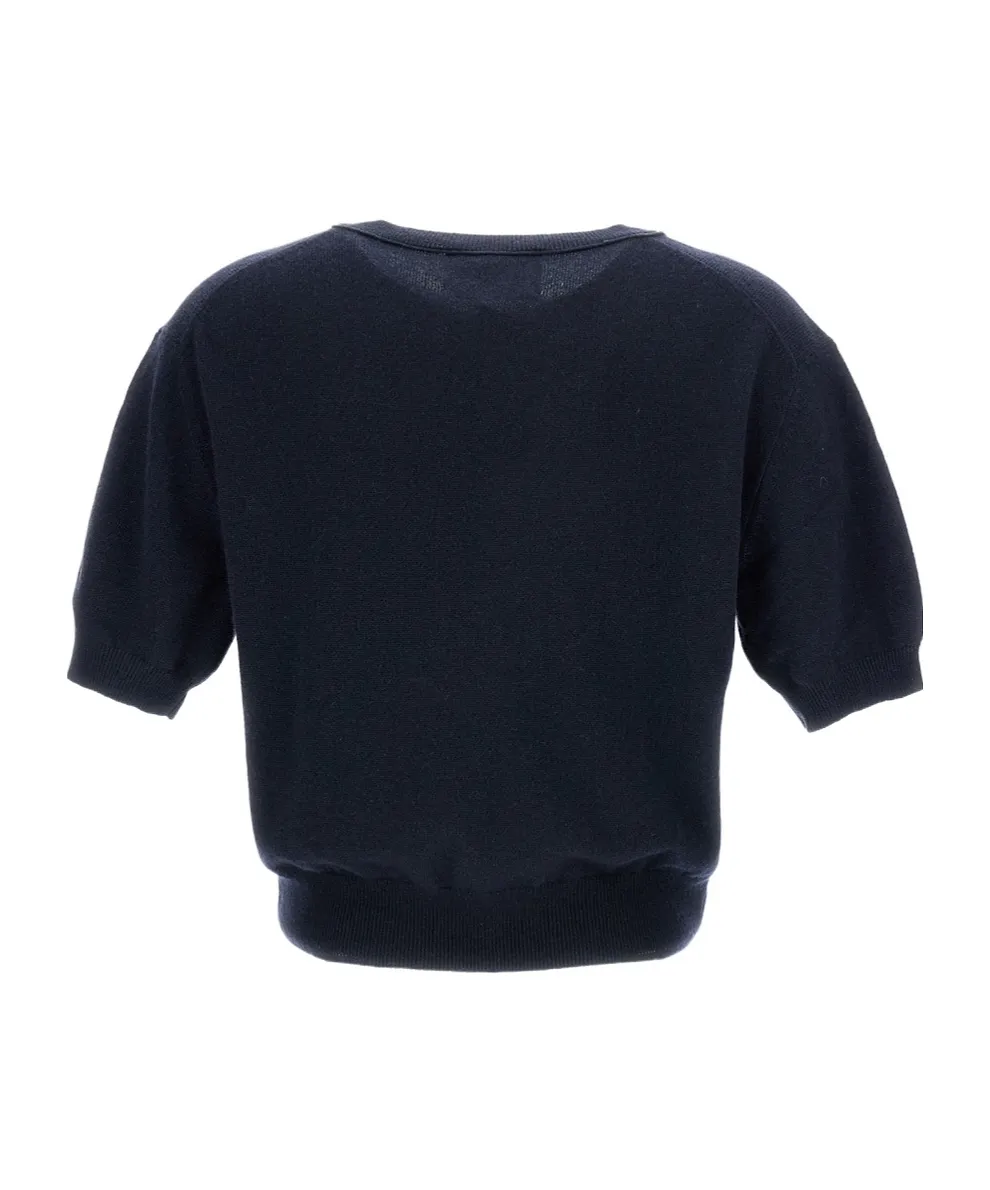 Ribbed Short-Sleeve T-Shirt