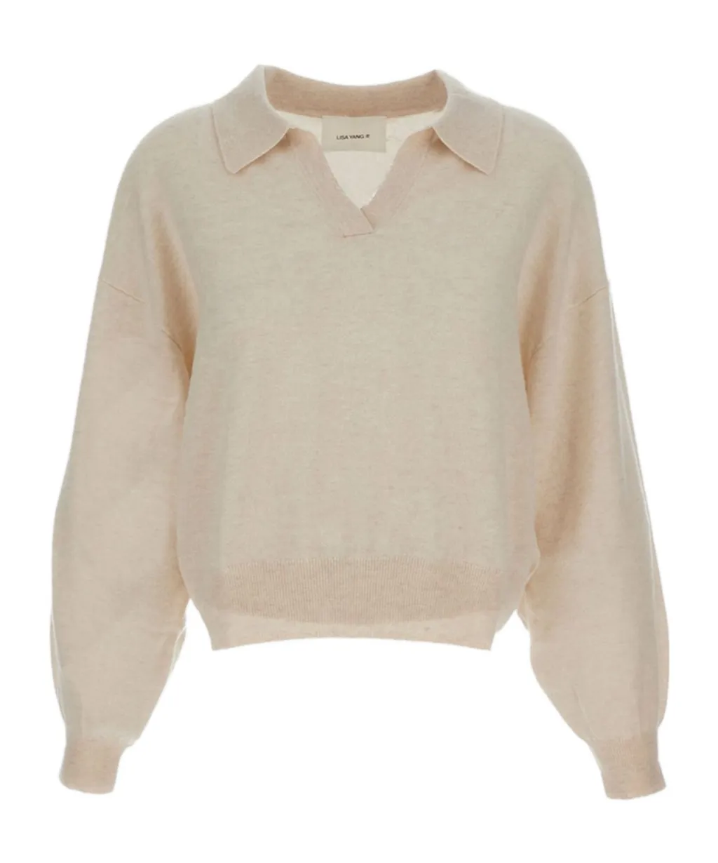 Polo Ribbed Trim Sweater