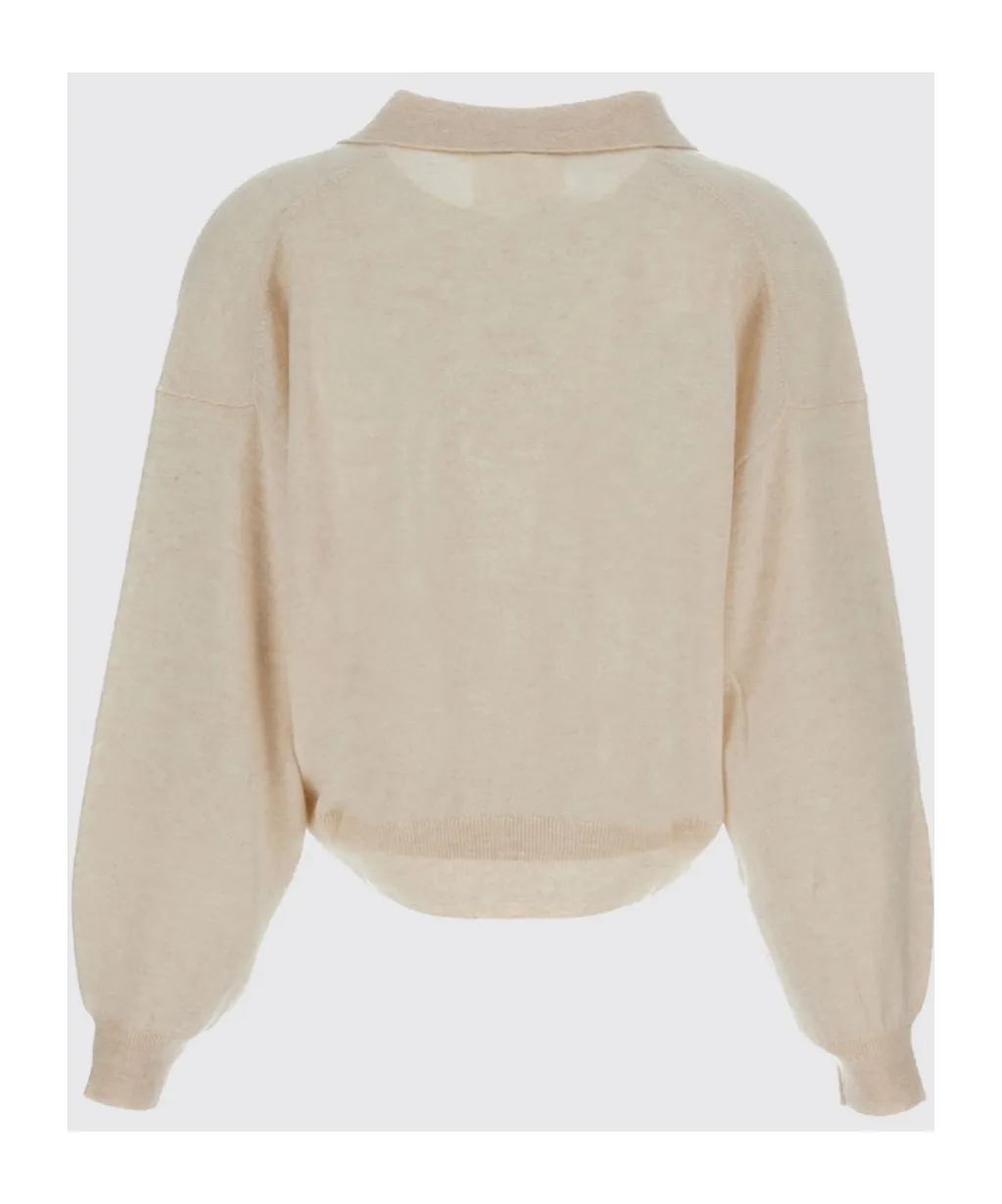 Polo Ribbed Trim Sweater