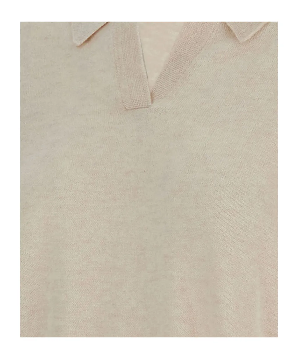 Polo Ribbed Trim Sweater