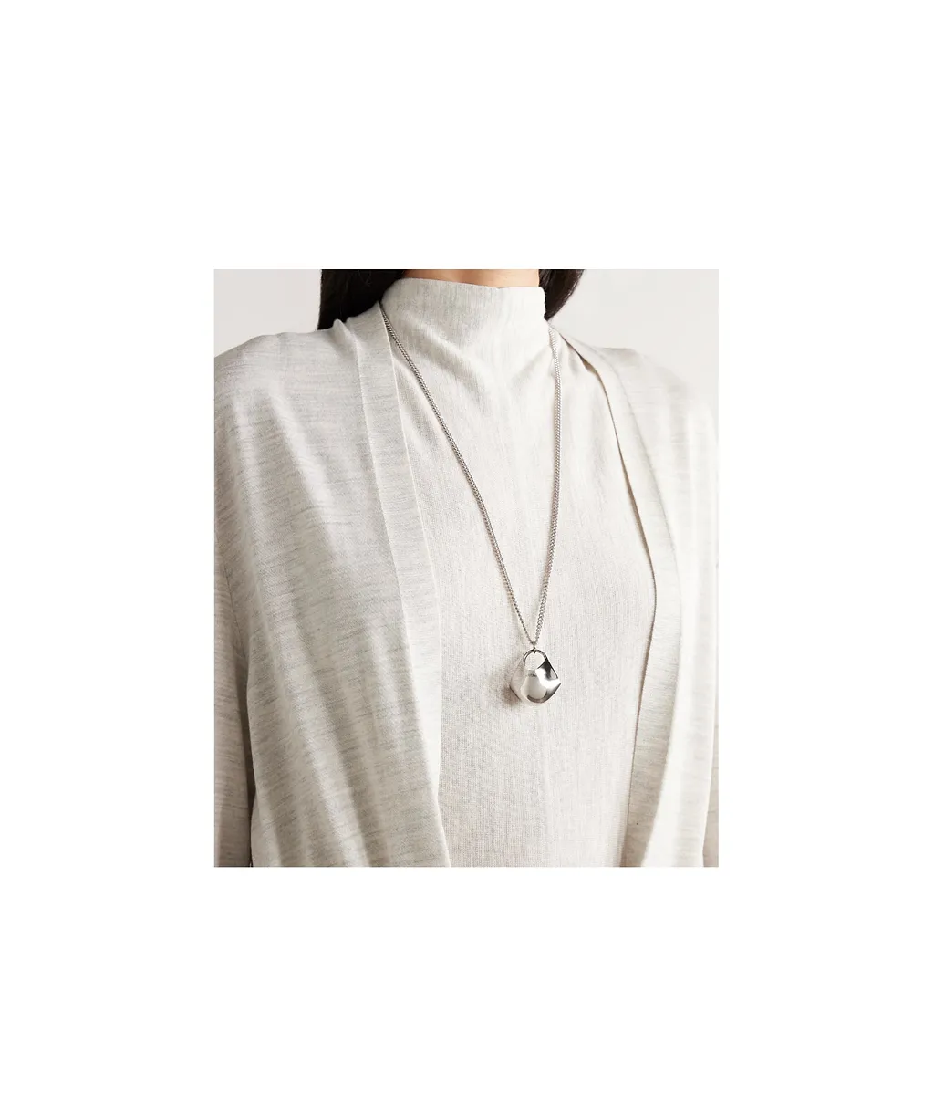 Lotus Small Silver Necklace