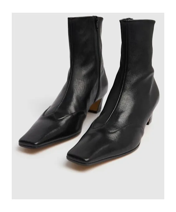 Square Toe Ankle Boots