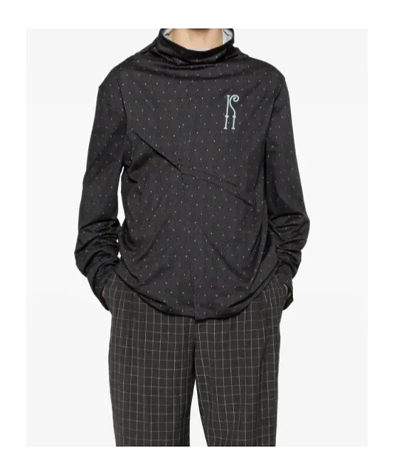 Kiko Kostadinov Draped Patterned Knitted Sweater