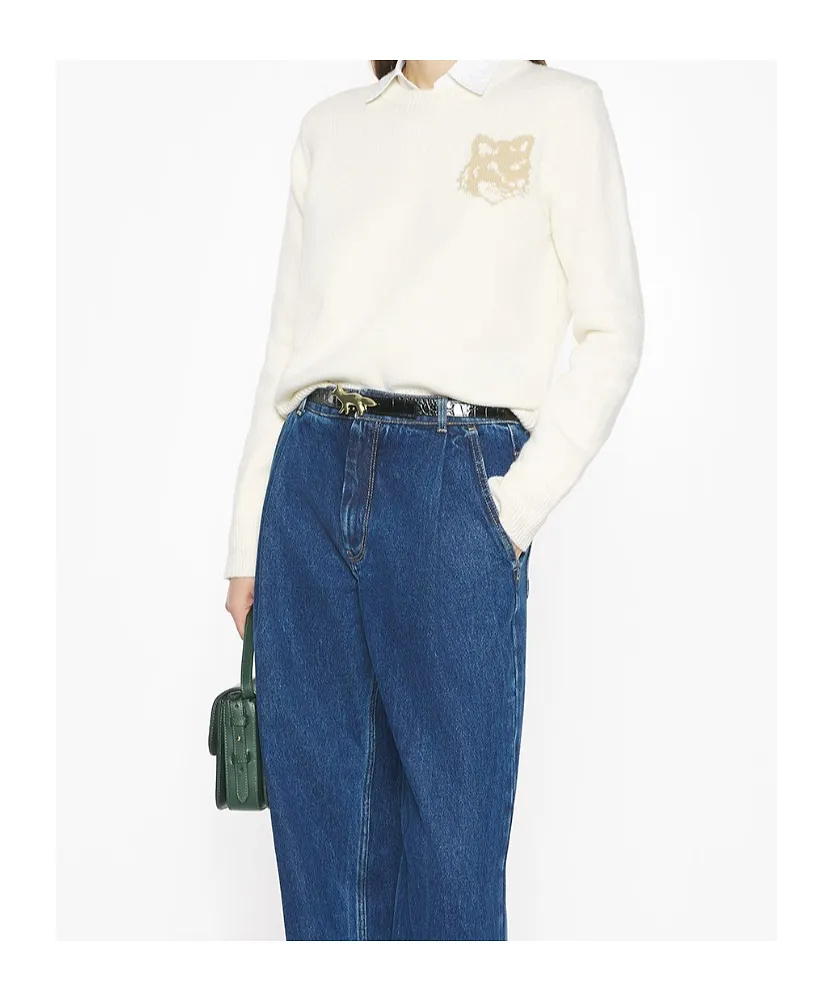 Maison Kitsuné Fox Head Intarsia Regular Jumper