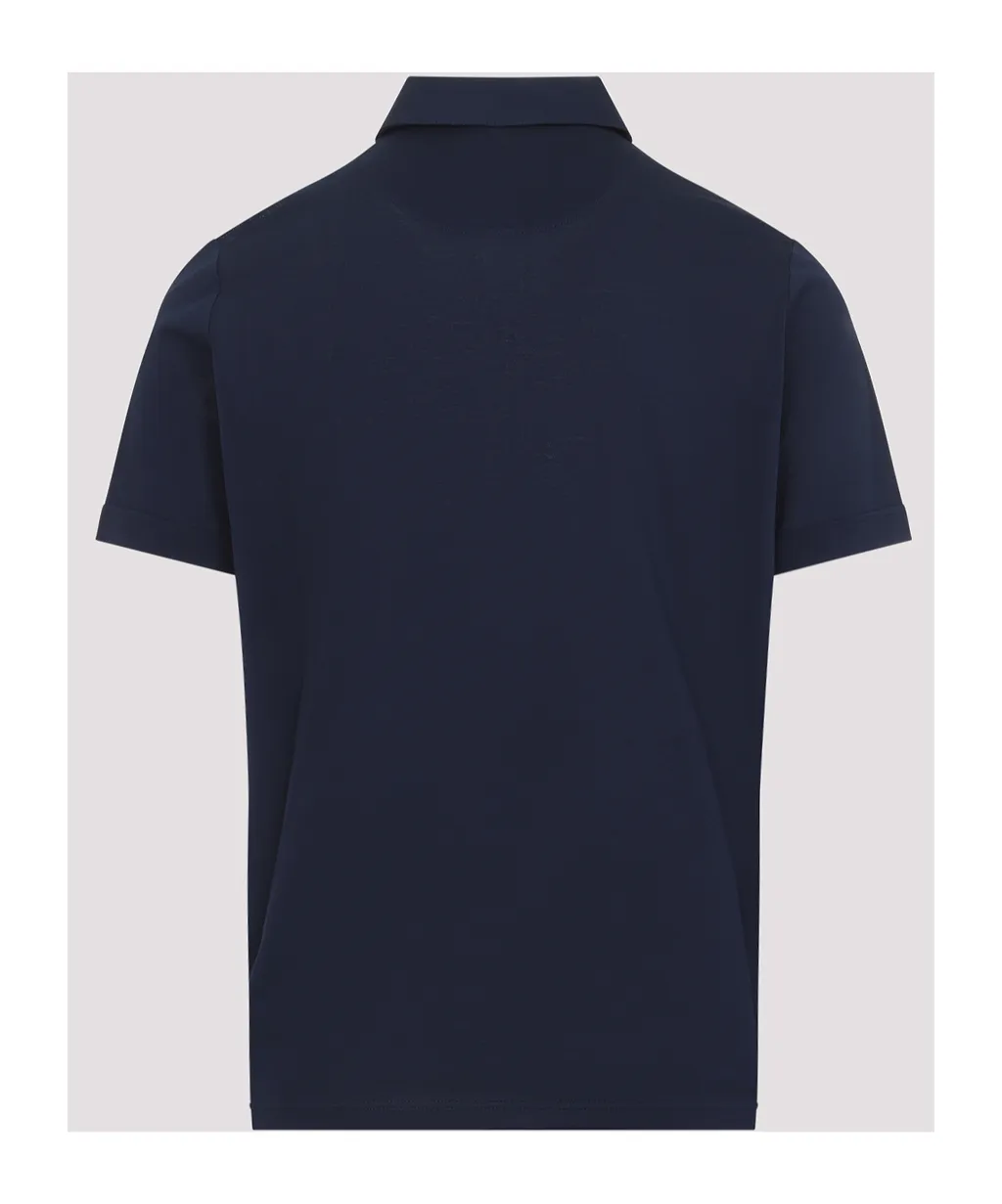 Kiton Half Zip Polo Shirt