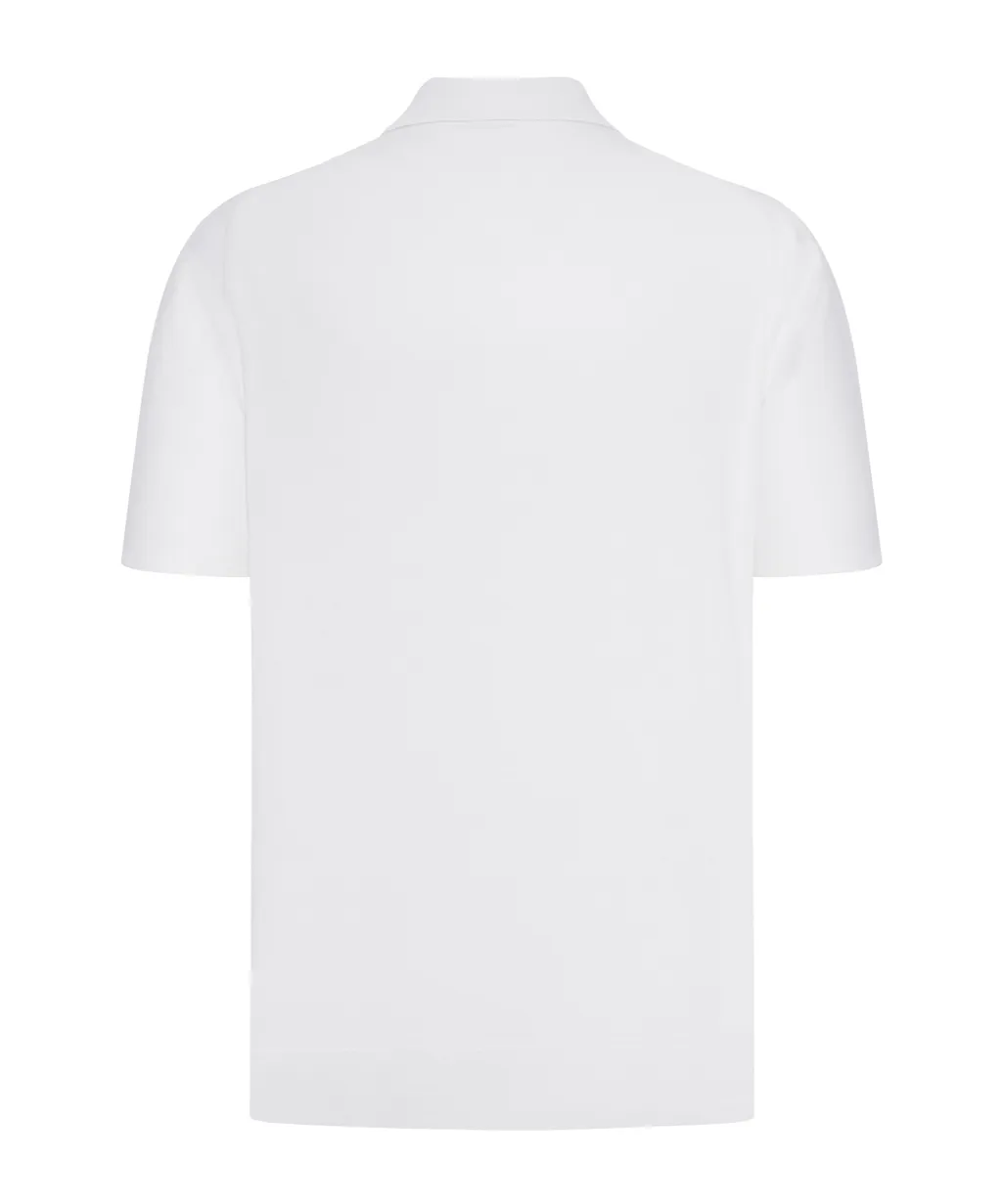 Zip Cotton Polo Shirt