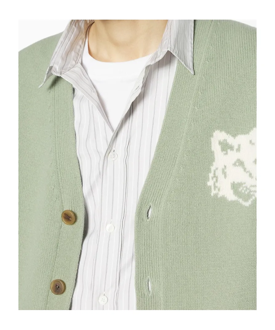 Maison Kitsuné Long Sleeve Buttoned Jumper