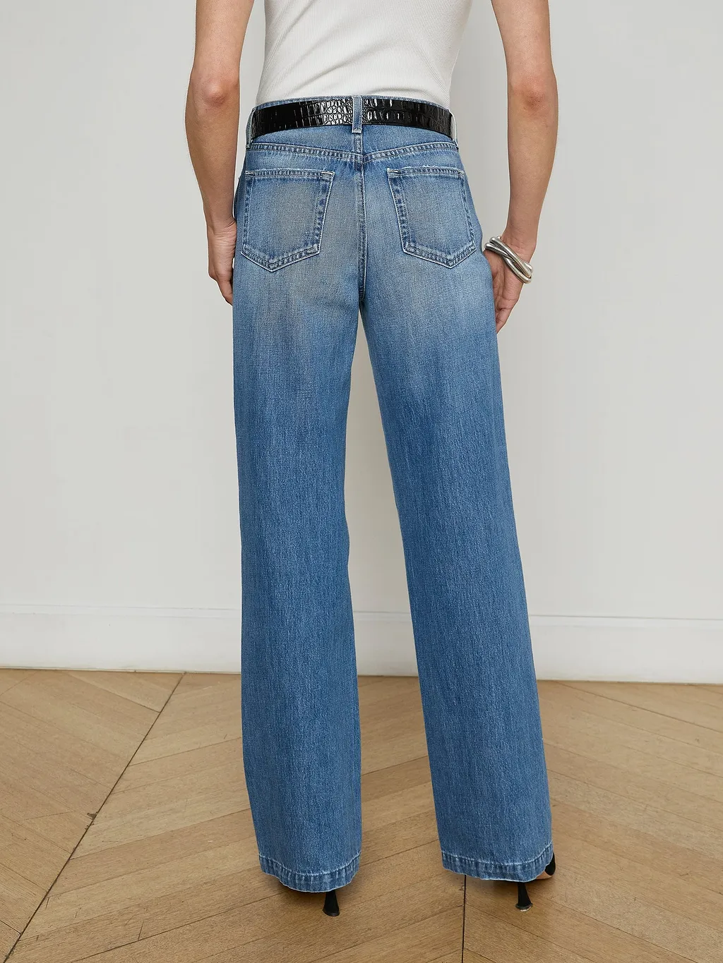 L'agence Clayton Wide Leg Jeans