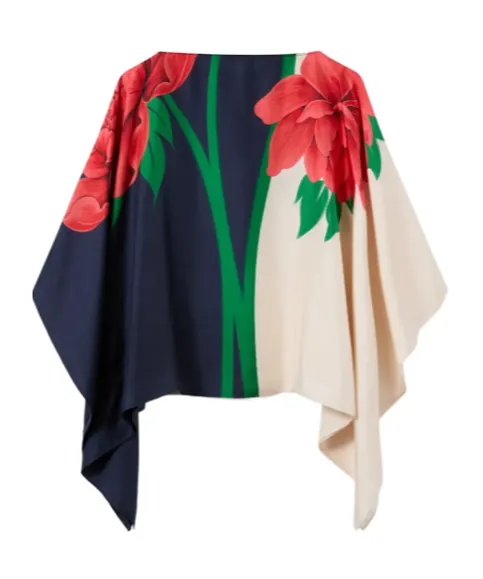 La Doublej Queen Peony Square Top