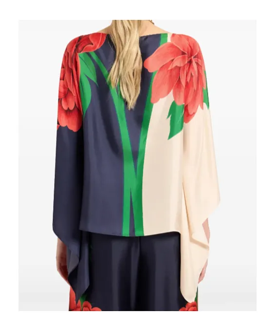 La Doublej Queen Peony Square Top