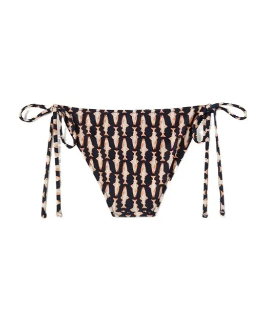 Fish-Print Bikini Bottom