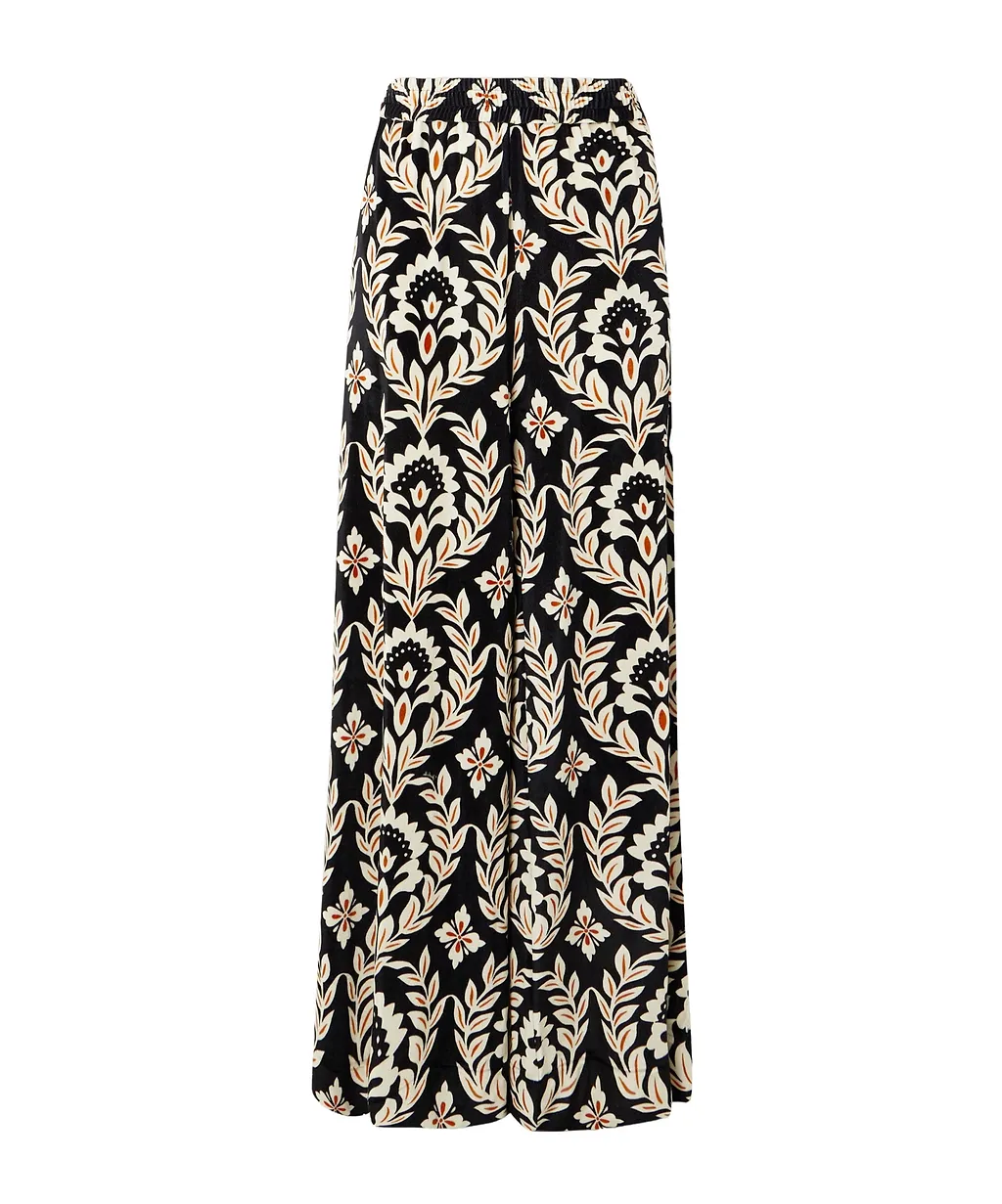 Graphic-Print Palazzo Trousers