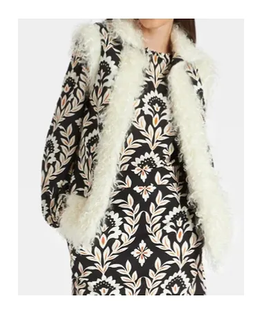 Folk Floral-Print Vest