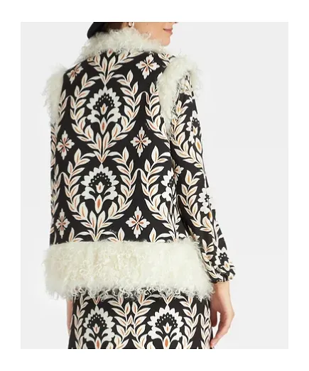 Folk Floral-Print Vest