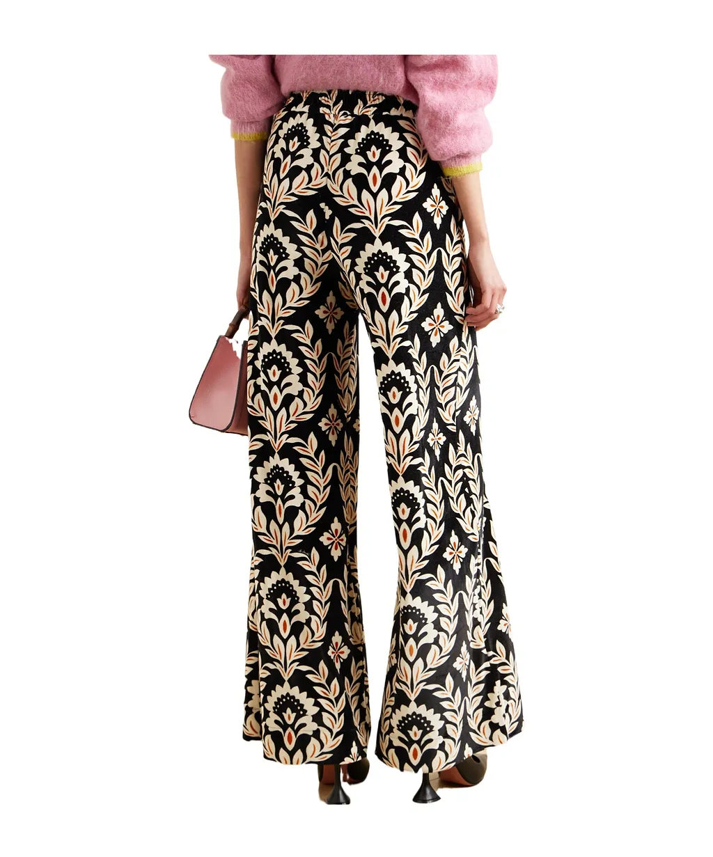 Graphic-Print Palazzo Trousers
