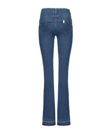 Long Denim Jacket With Belt Loop