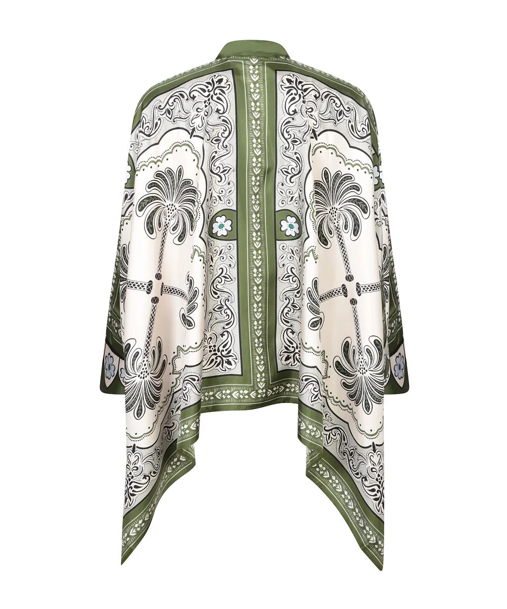 La Doublej Scarf-Style Printed Top
