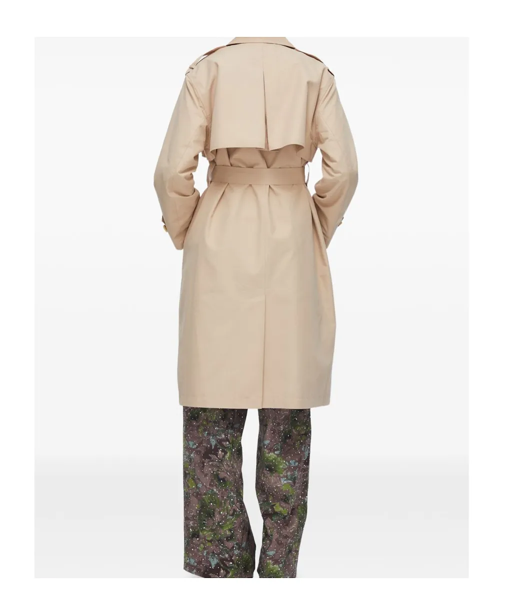 Scarf Gabardine Trench Coat