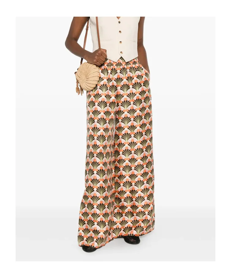 Patterned Casual Pants