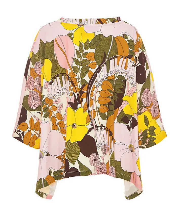Meditation Floral-Print Kaftan
