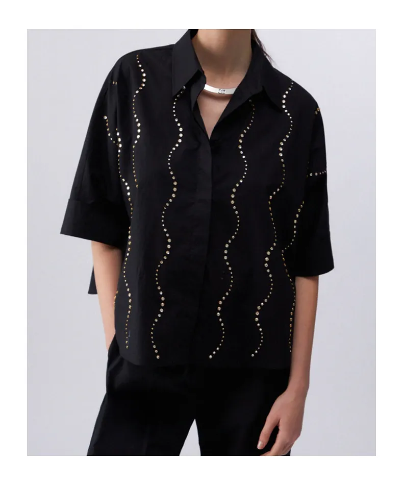 Liu Jo Bejewelled AppliquÉS Shirt