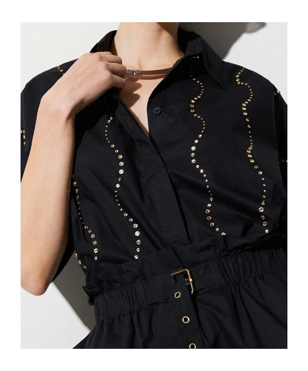 Liu Jo Bejewelled AppliquÉS Shirt