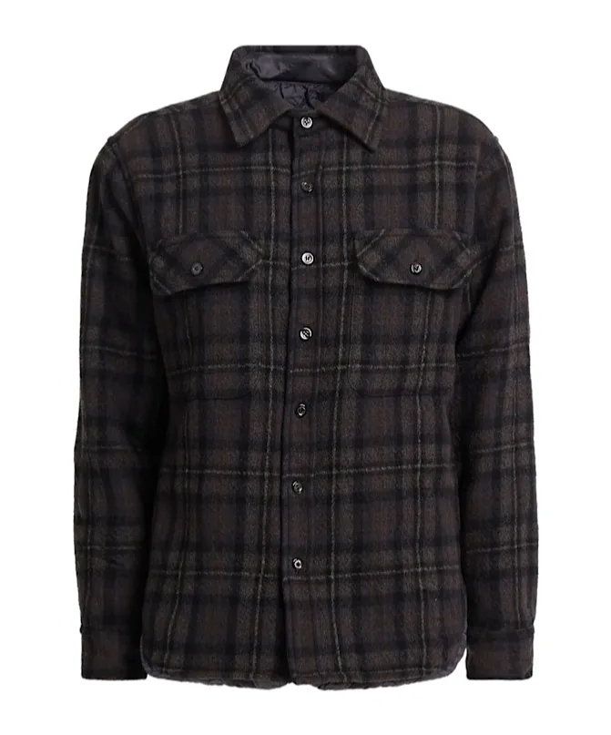 Long-Sleeve Wool Shirt Jacket