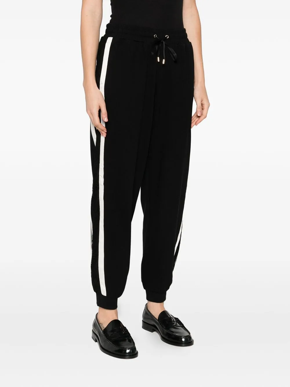 Side-Stripe Drawstring Joggers