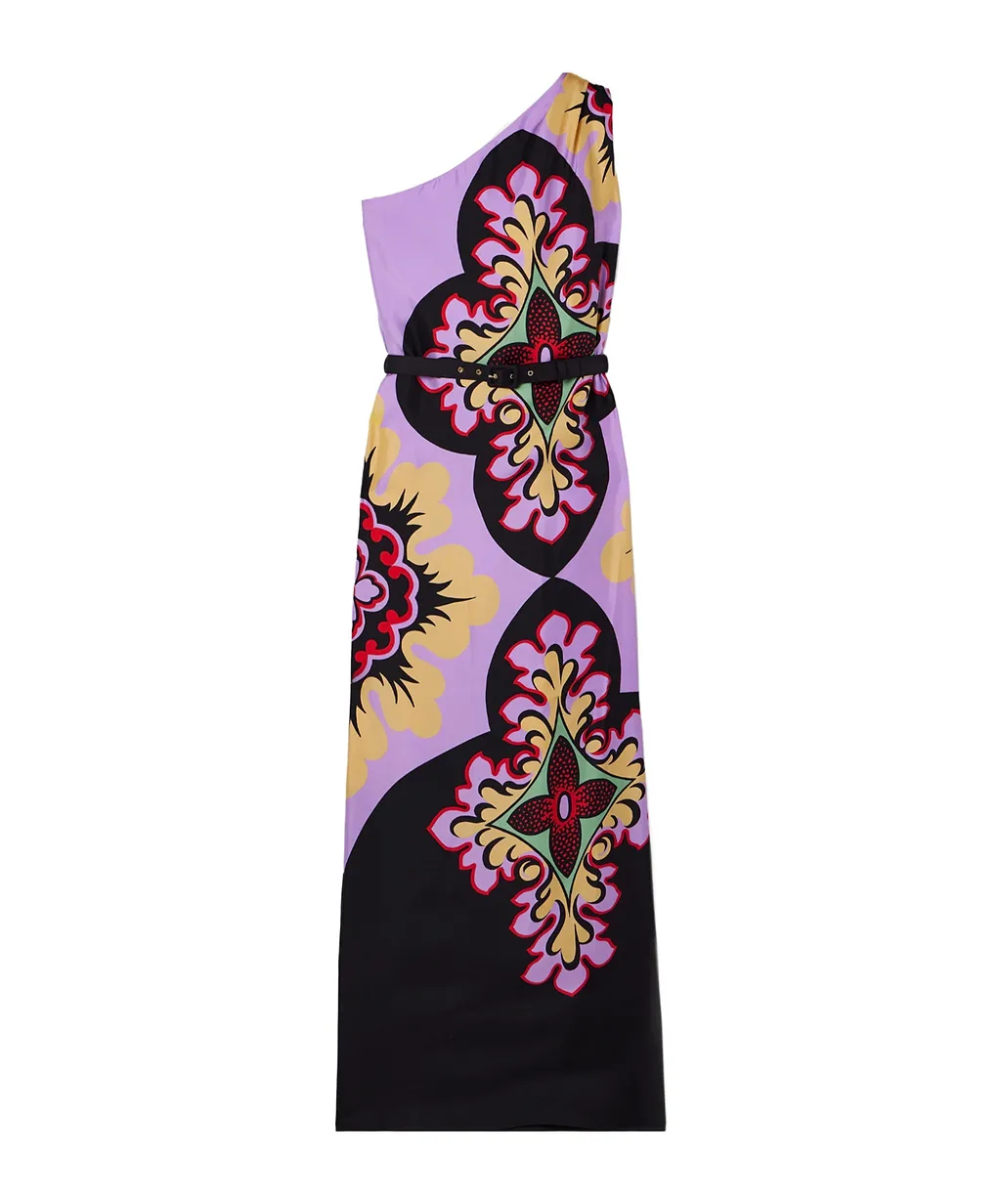 Roy One-Shoulder Printed Maxi Dress