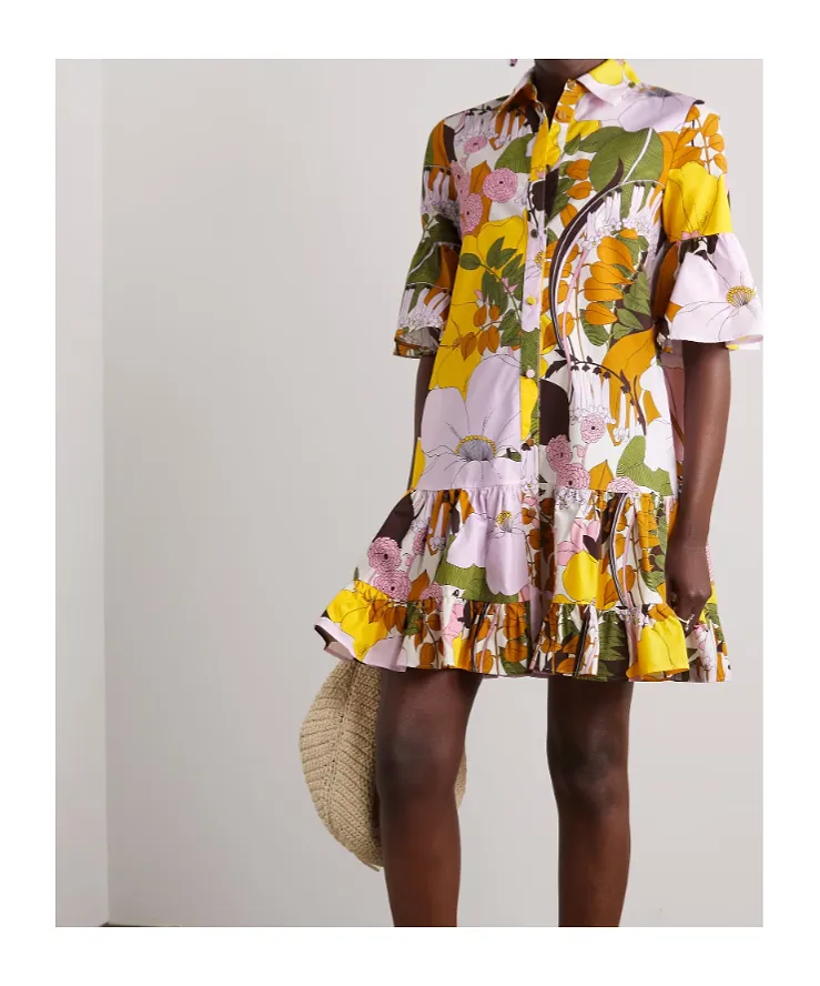 Printed Shirt Dress