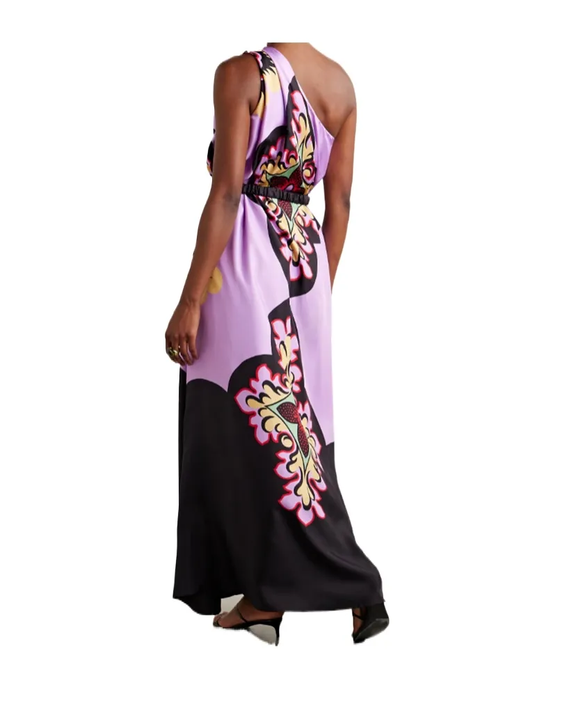 Roy One-Shoulder Printed Maxi Dress