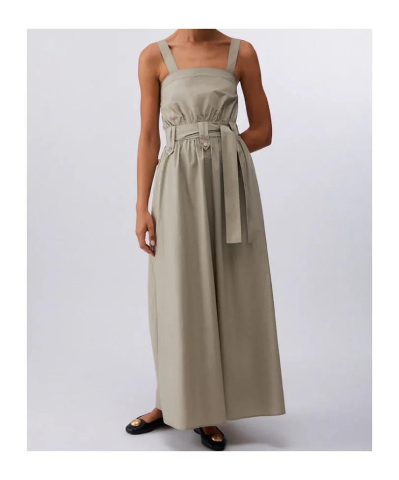 Strappy Belted Maxi Dress