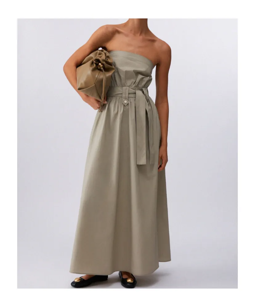 Strappy Belted Maxi Dress