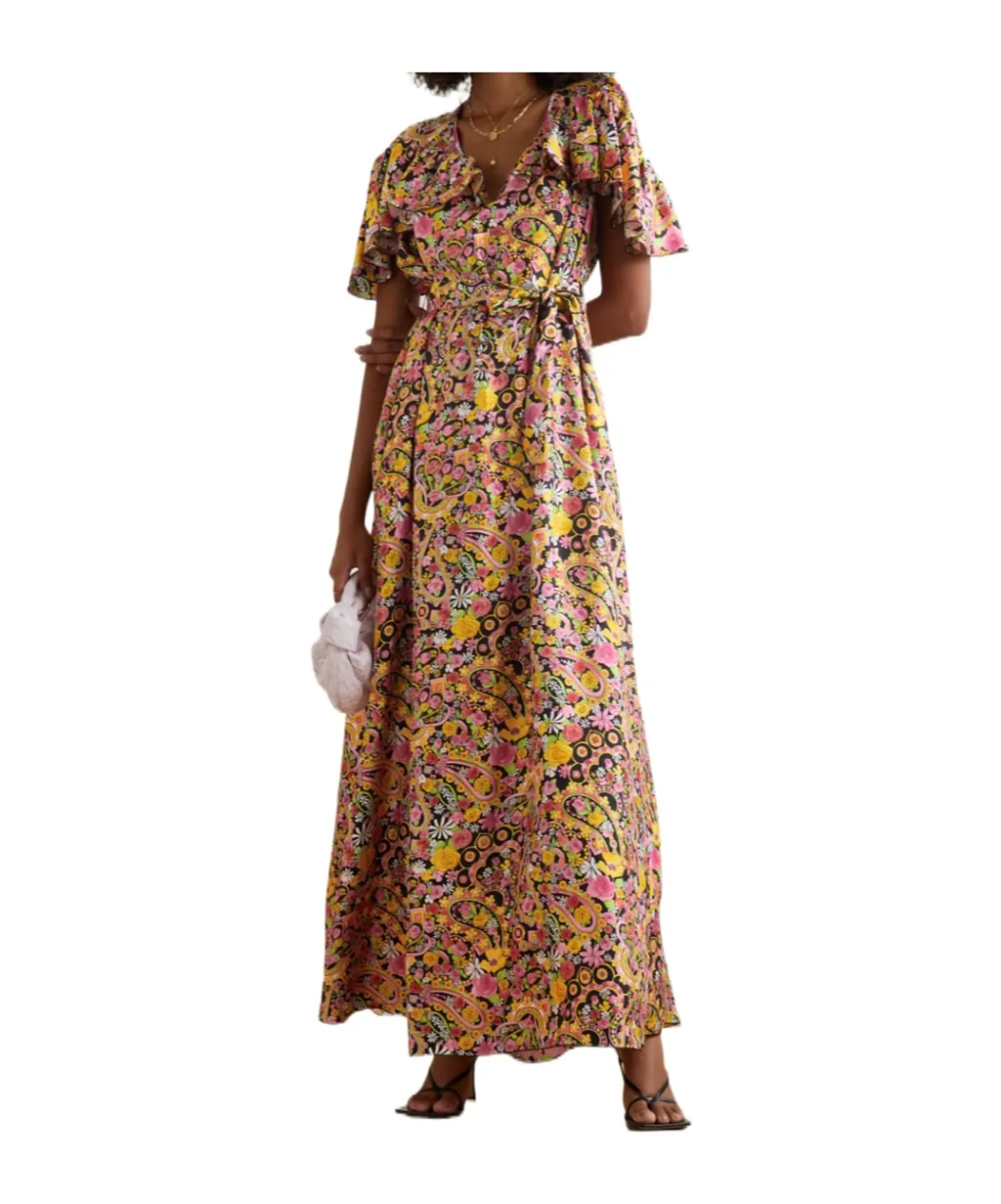 Ruffle Print Dress