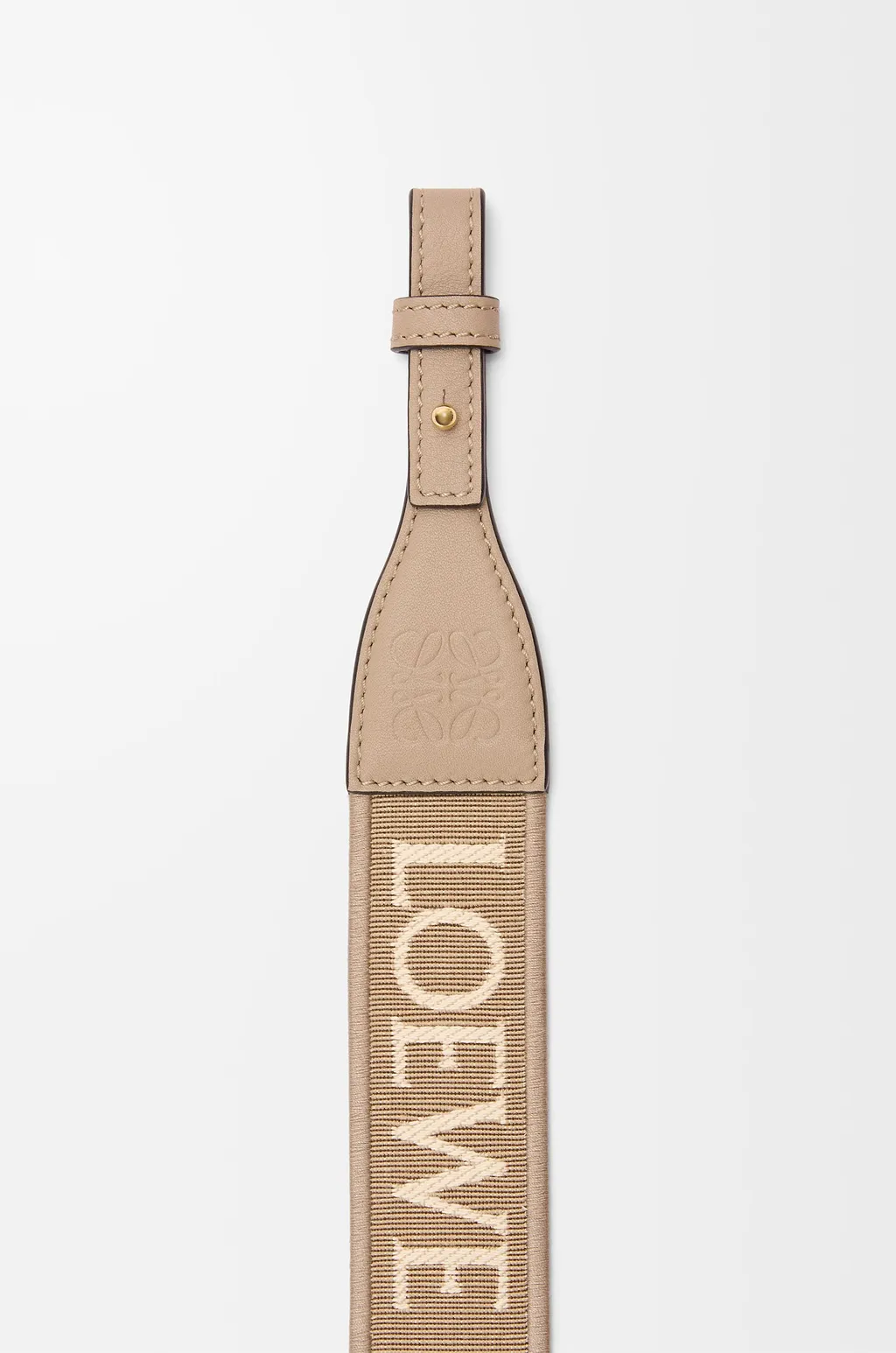 Anagram Loop Strap In Jacquard And Calfskin