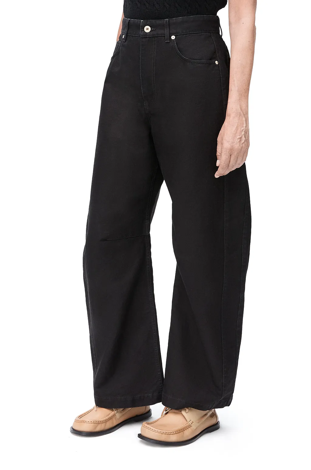 Barrel Trousers In Cotton